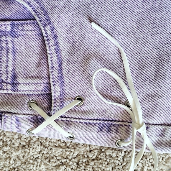 Light purple side tie shorts - brand new - Picture 3 of 7